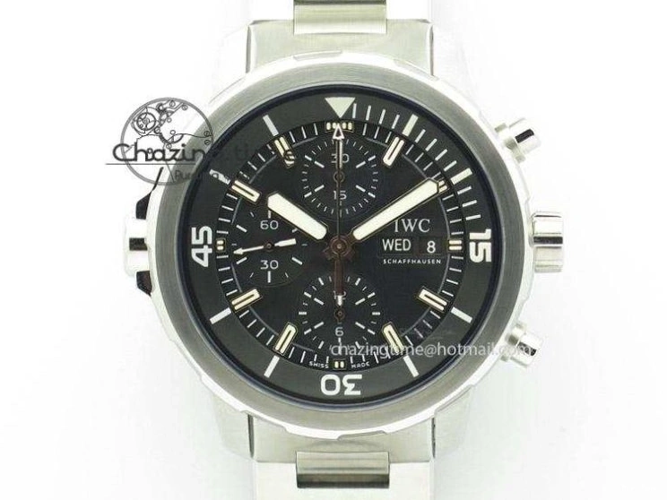 MIROTIME 0122 Minimalist Pilot Chrono 3777 43mm ZF 1:1 Best Edition Black Dial On SS Bracelet A 7364